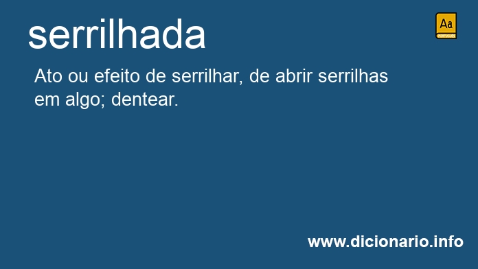 Significado de serrilhada