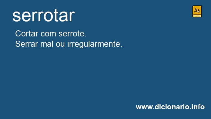 Significado de serrotes