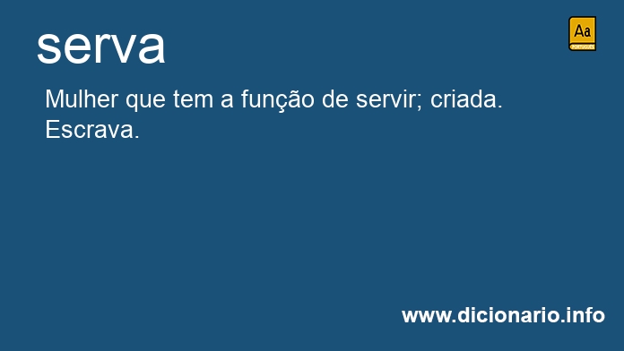 Significado de serva