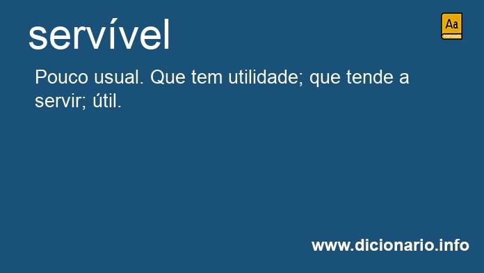 Significado de servvel