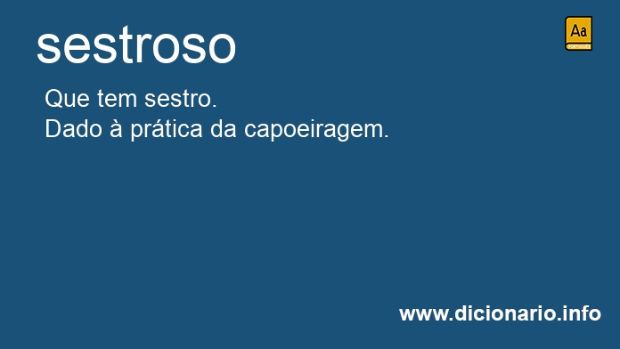 Significado de sestroso