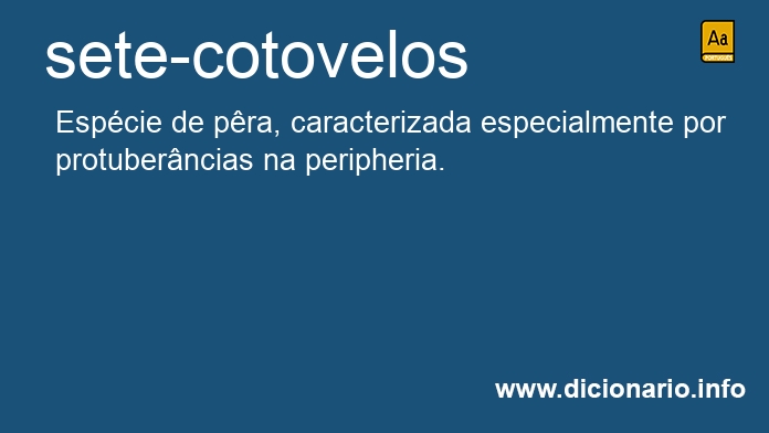 Significado de sete-cotovelos