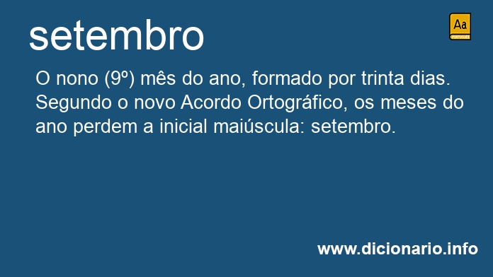 Significado de setembros