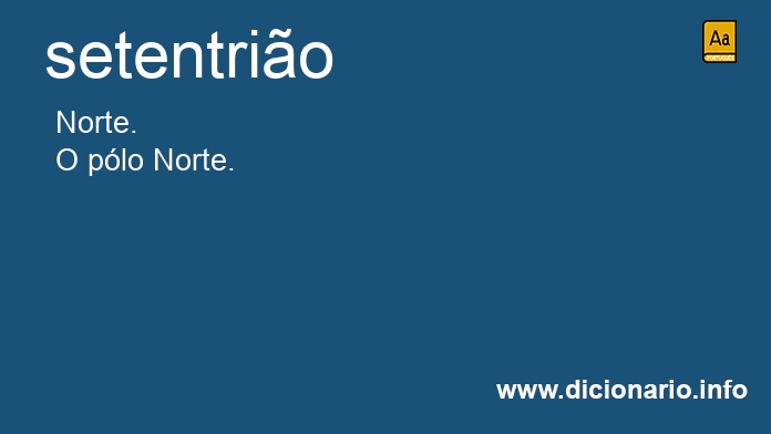Significado de setentriona