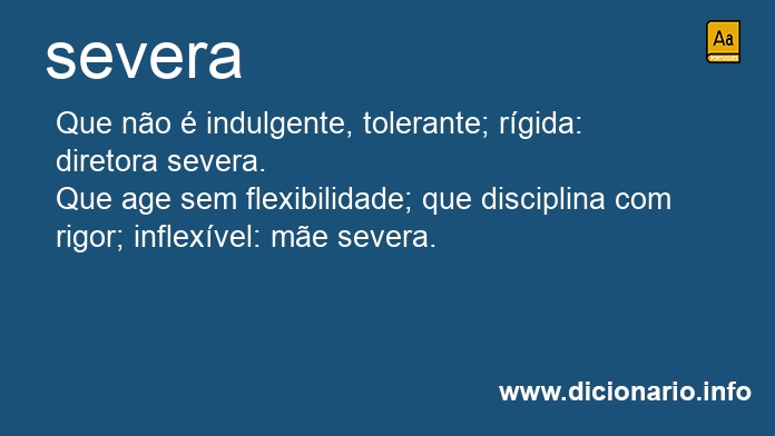 Significado de severa