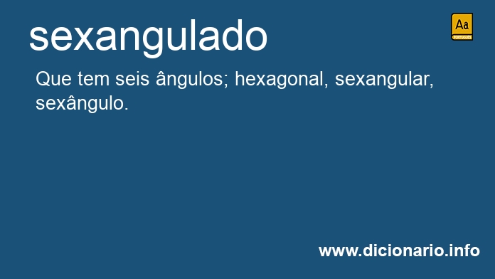 Significado de sexangulado