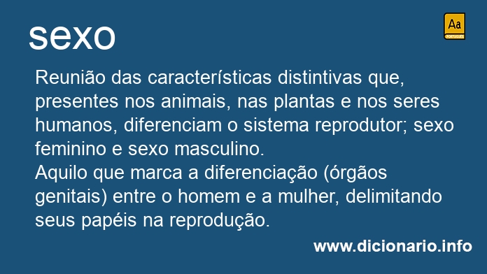 Significado de sexo