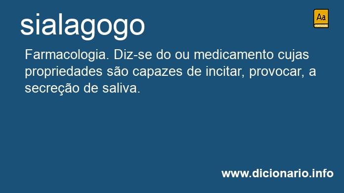 Significado de sialagoga