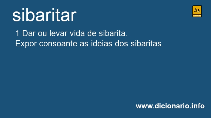 Significado de sibaritais