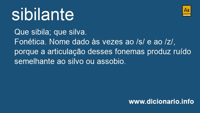 Significado de sibilante