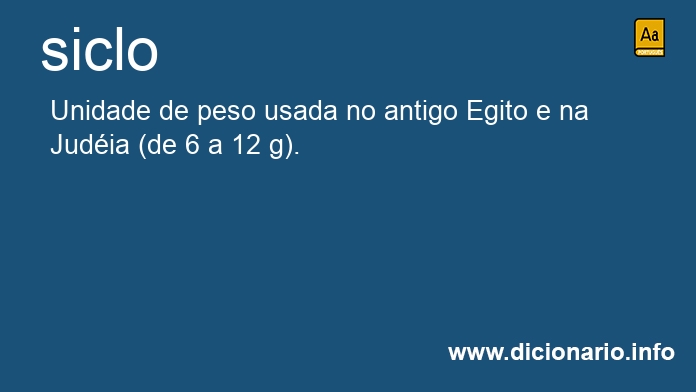 Significado de siclo