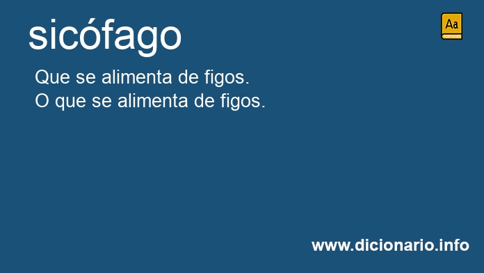 Significado de sicfago