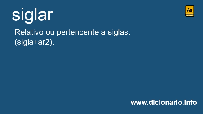 Significado de siglarias