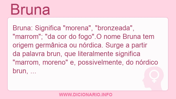 Significado do nome Bruna