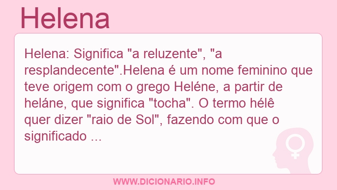 Significado do nome Helena