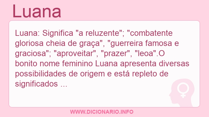 Significado do nome Luana