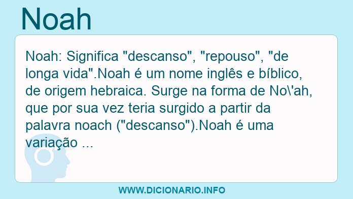 Significado do nome Noah