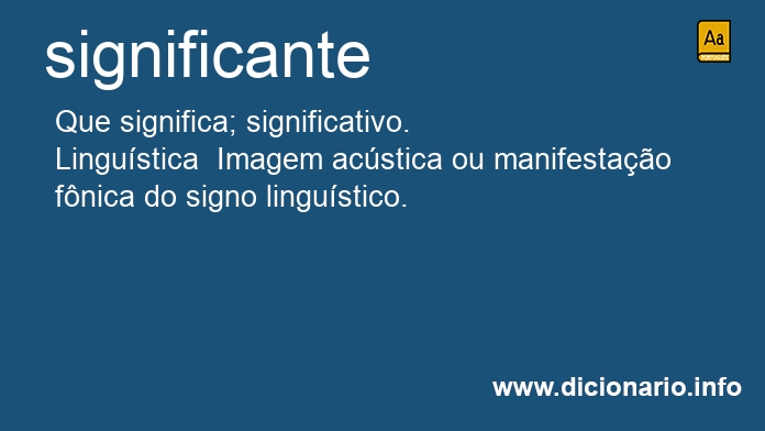 Significado de significante