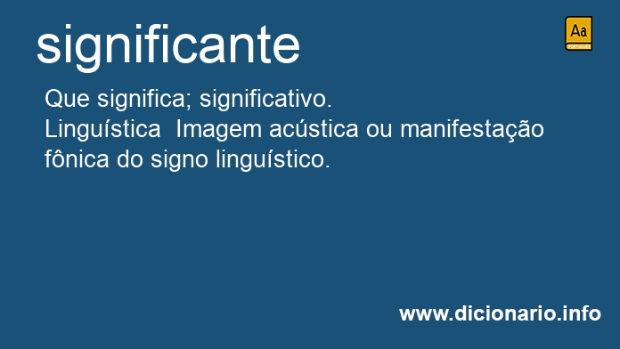 Significado de significantes