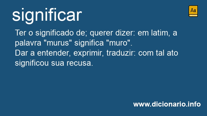 Significado de significavas