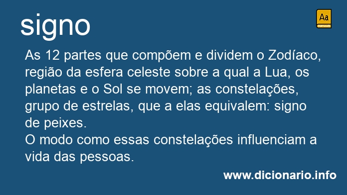 Significado de signo