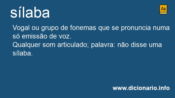 Significado de slaba