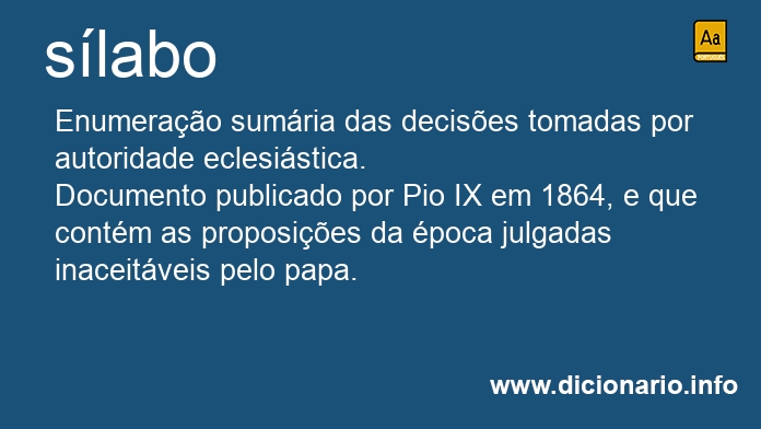 Significado de slabo