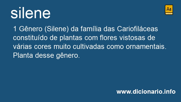 Significado de silene