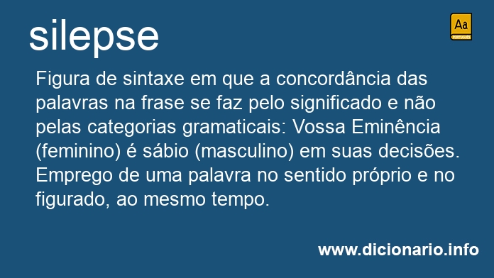 Significado de silepse