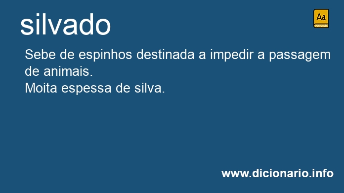 Significado de silvado