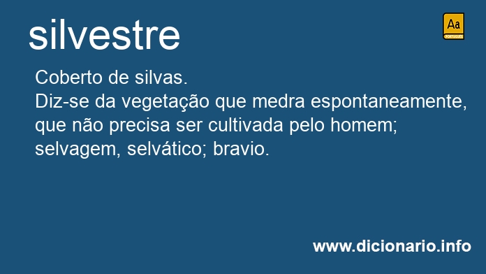 Significado de silvestres