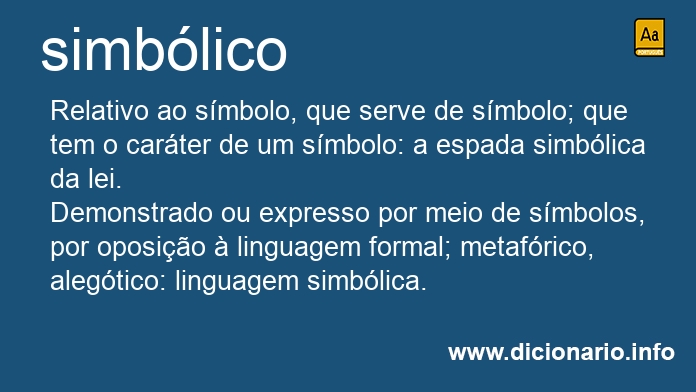 Significado de simblico