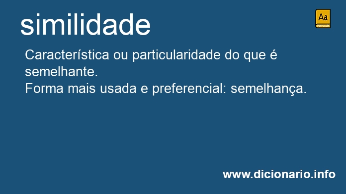 Significado de similidade