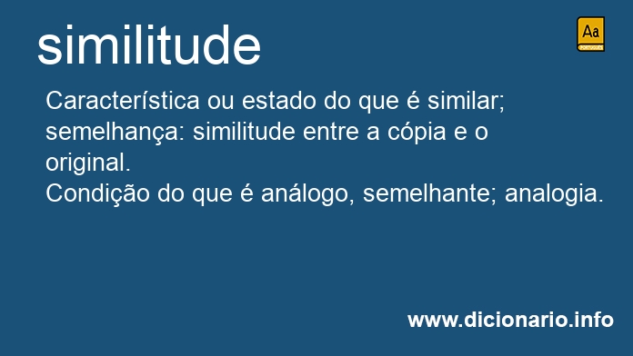 Significado de similitude