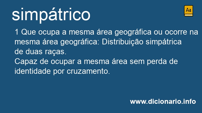 Significado de simptrico