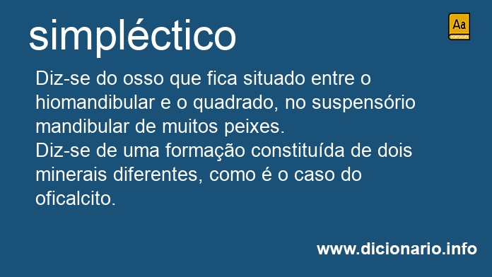 Significado de simplctico