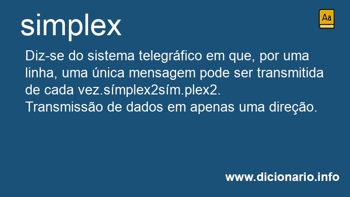 Significado de simplex