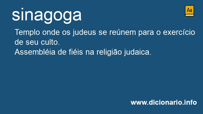 Significado de sinagoga