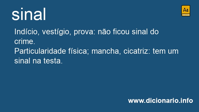 Significado de sinal