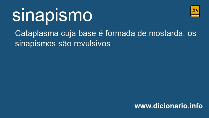 Significado de sinapismos