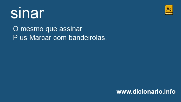 Significado de sinavam