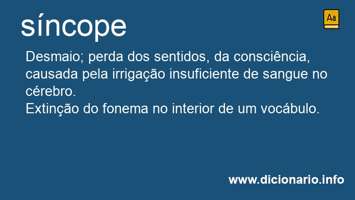 Significado de sncopes