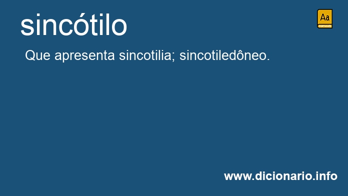 Significado de sinctilo