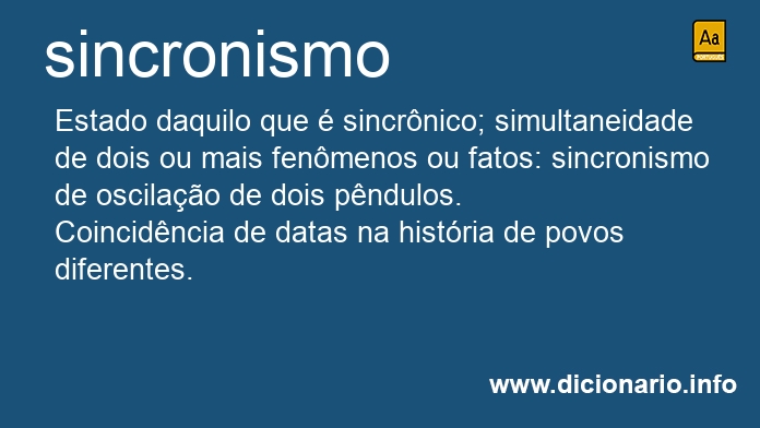 Significado de sincronismo