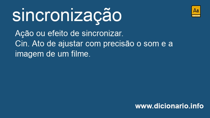 Significado de sincronizao