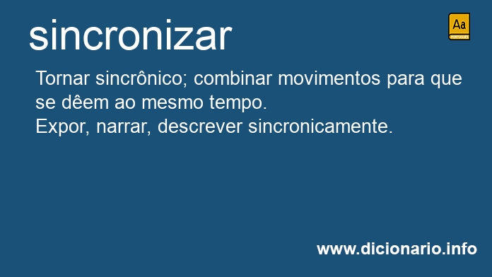 Significado de sincronizeis