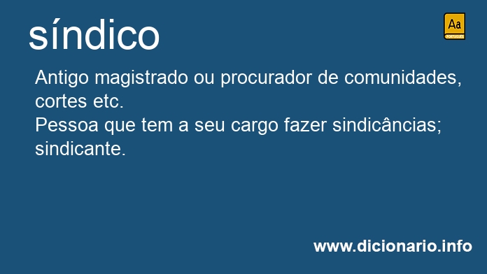 Significado de s�ndica