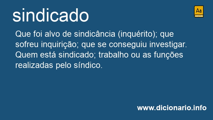 Significado de sindicado