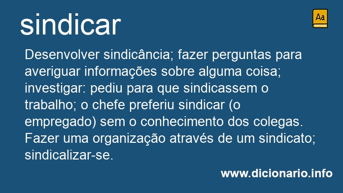 Significado de sindicai