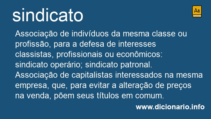 Significado de sindicato